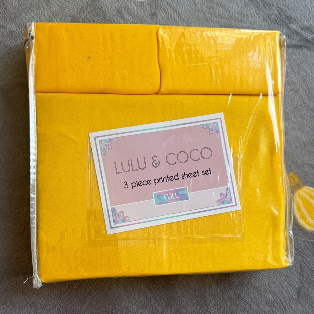 Yellow Sheet Set - Full
